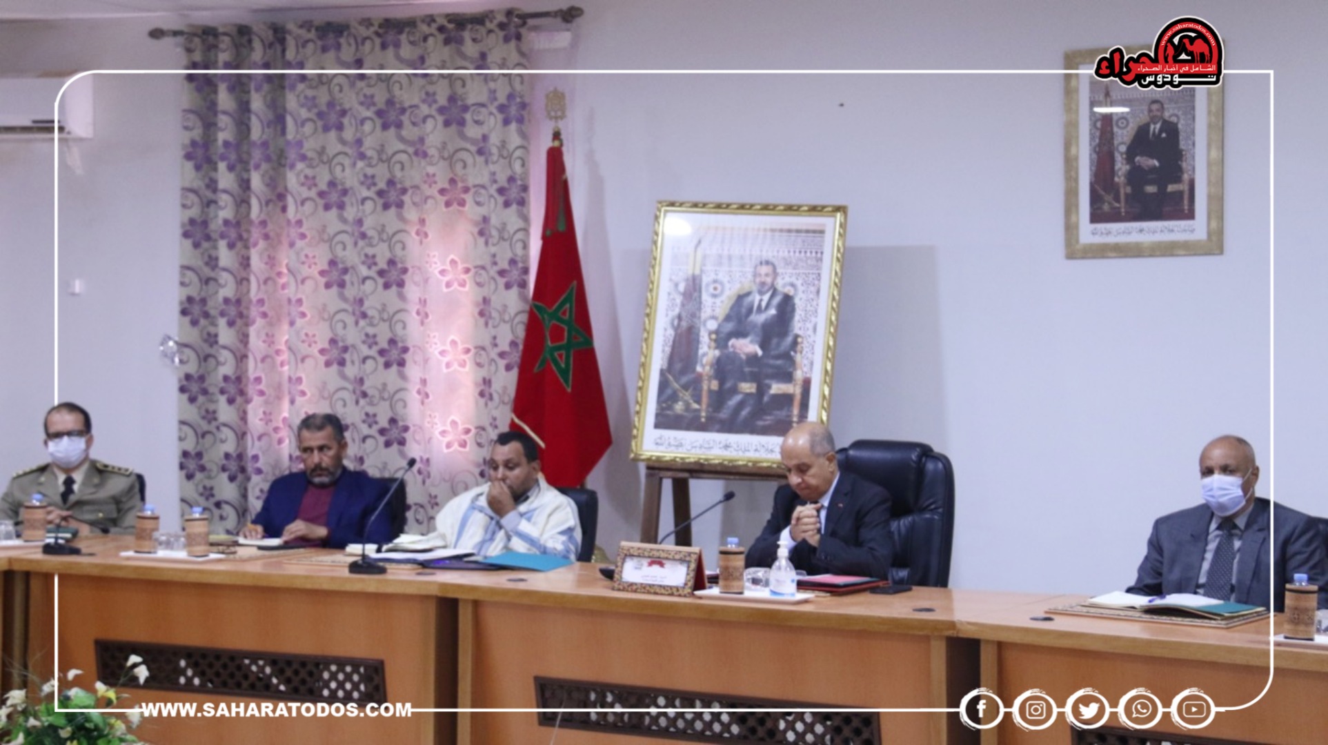 حميد النعيمي يترأس إجتماع هام لتدارس الوضعية التموينية للأسواق المحلية بالسمارة