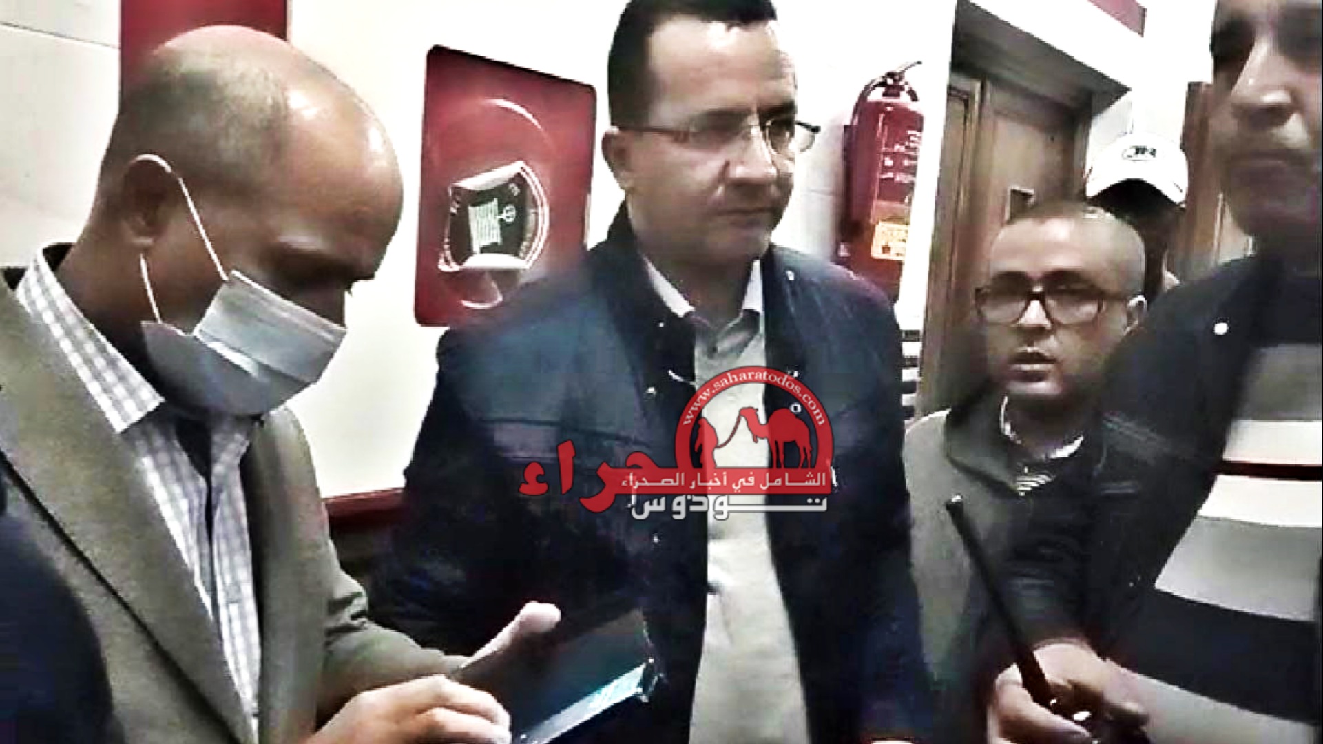 النعيمي ومنتخبي السمارة بالمستشفى للتعزية في ضحايا فاجعة أجديرية