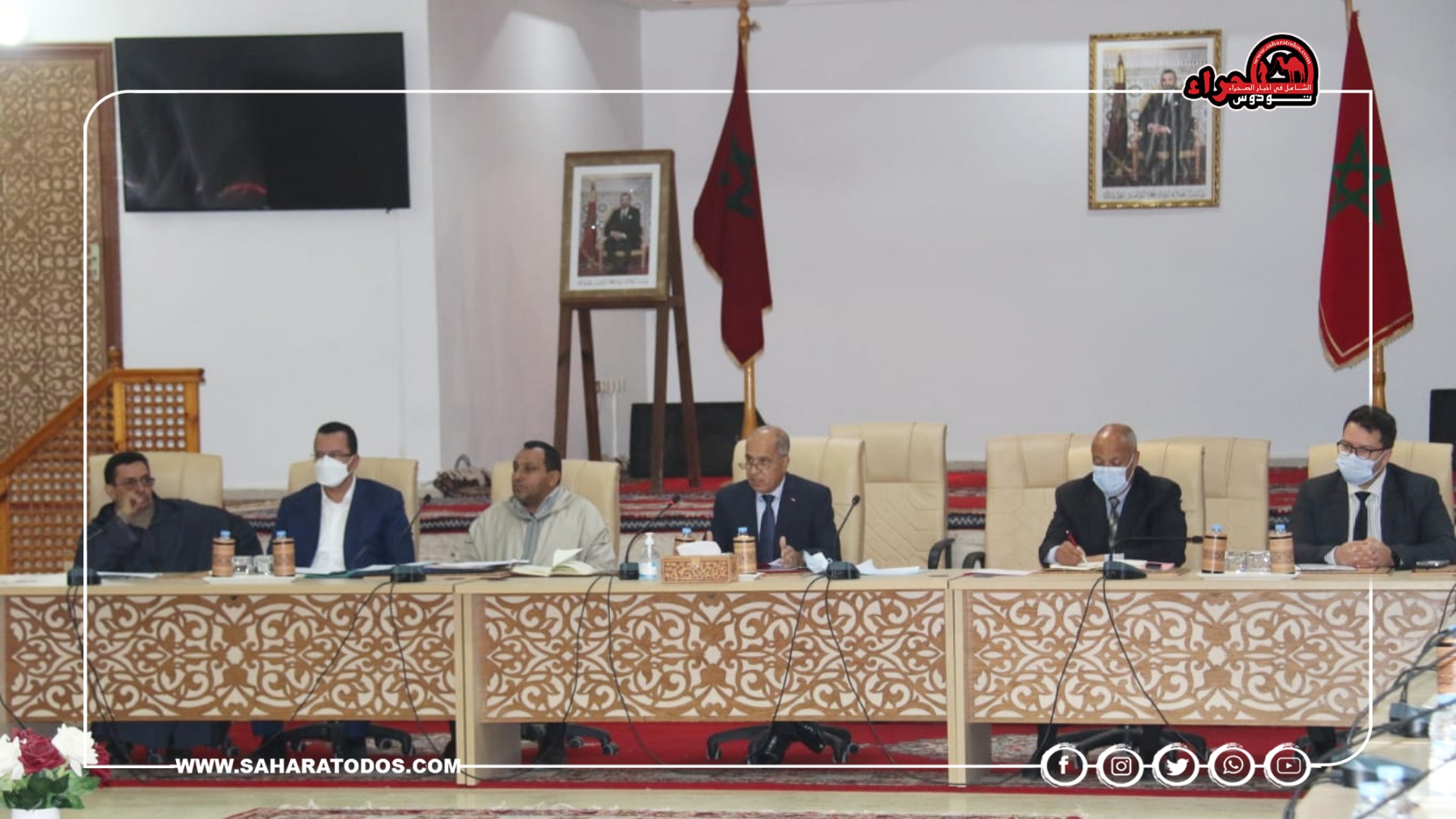 بالصور.. إجتماع بين النعيمي ومنتخبي السمارة بخصوص “أوراش”