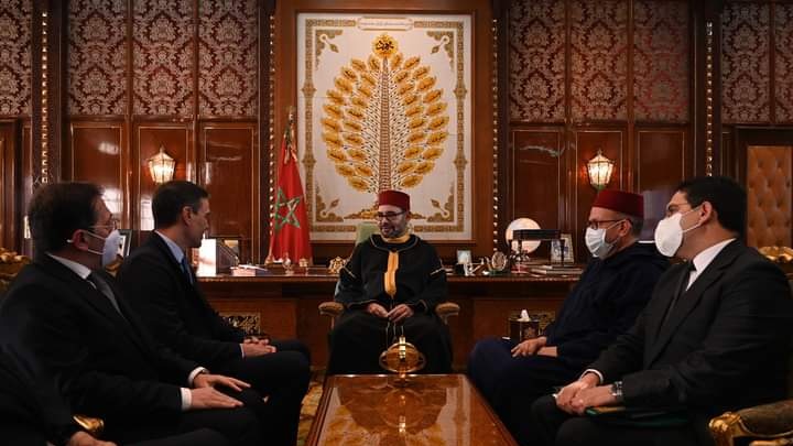 الملك محمد السادس يستقبل بيدرو سانشيز
