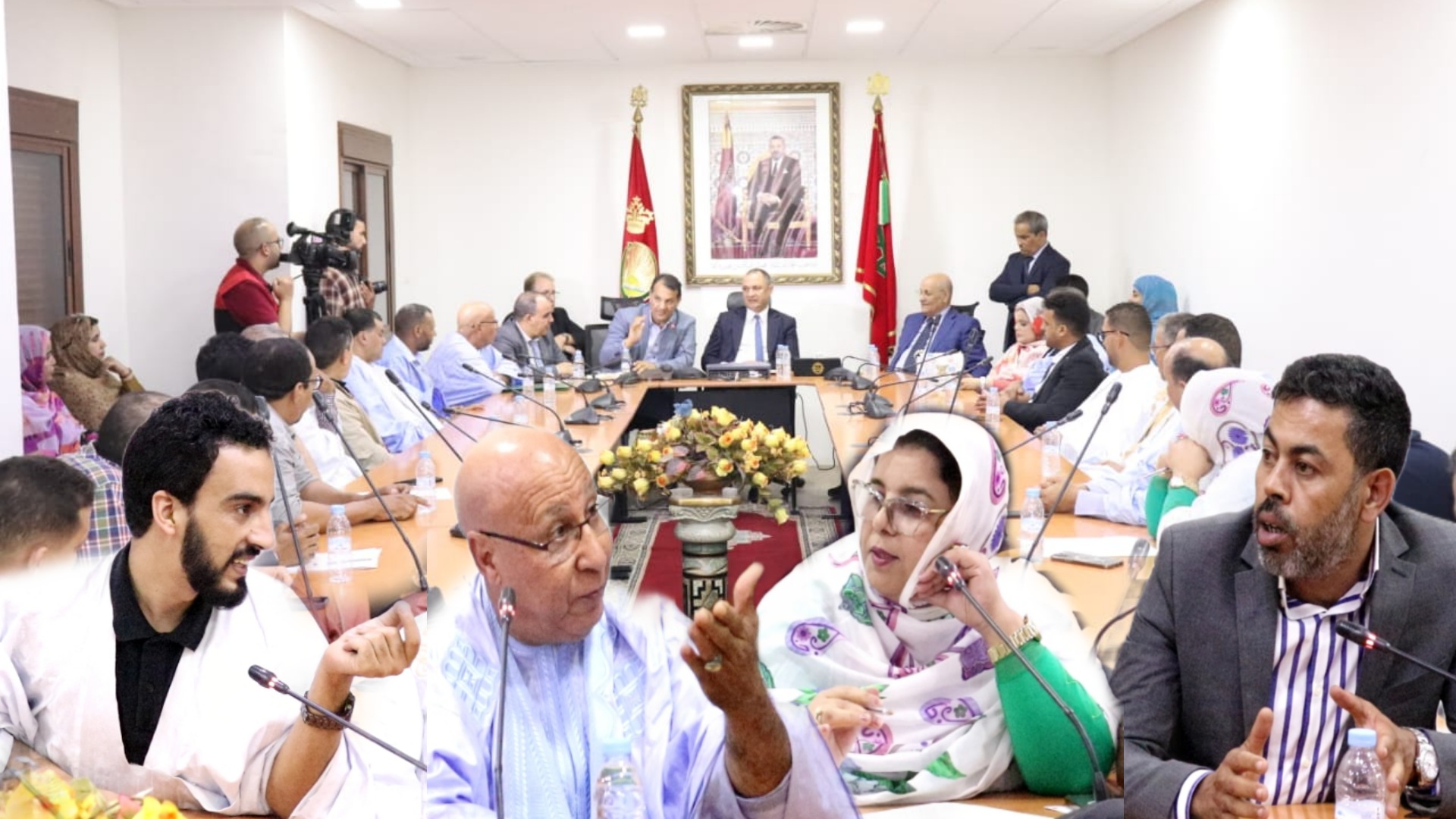 مقتطفات من لقاء وزير التجارة مع فعاليات إقتصادية وتجارية بالعيون