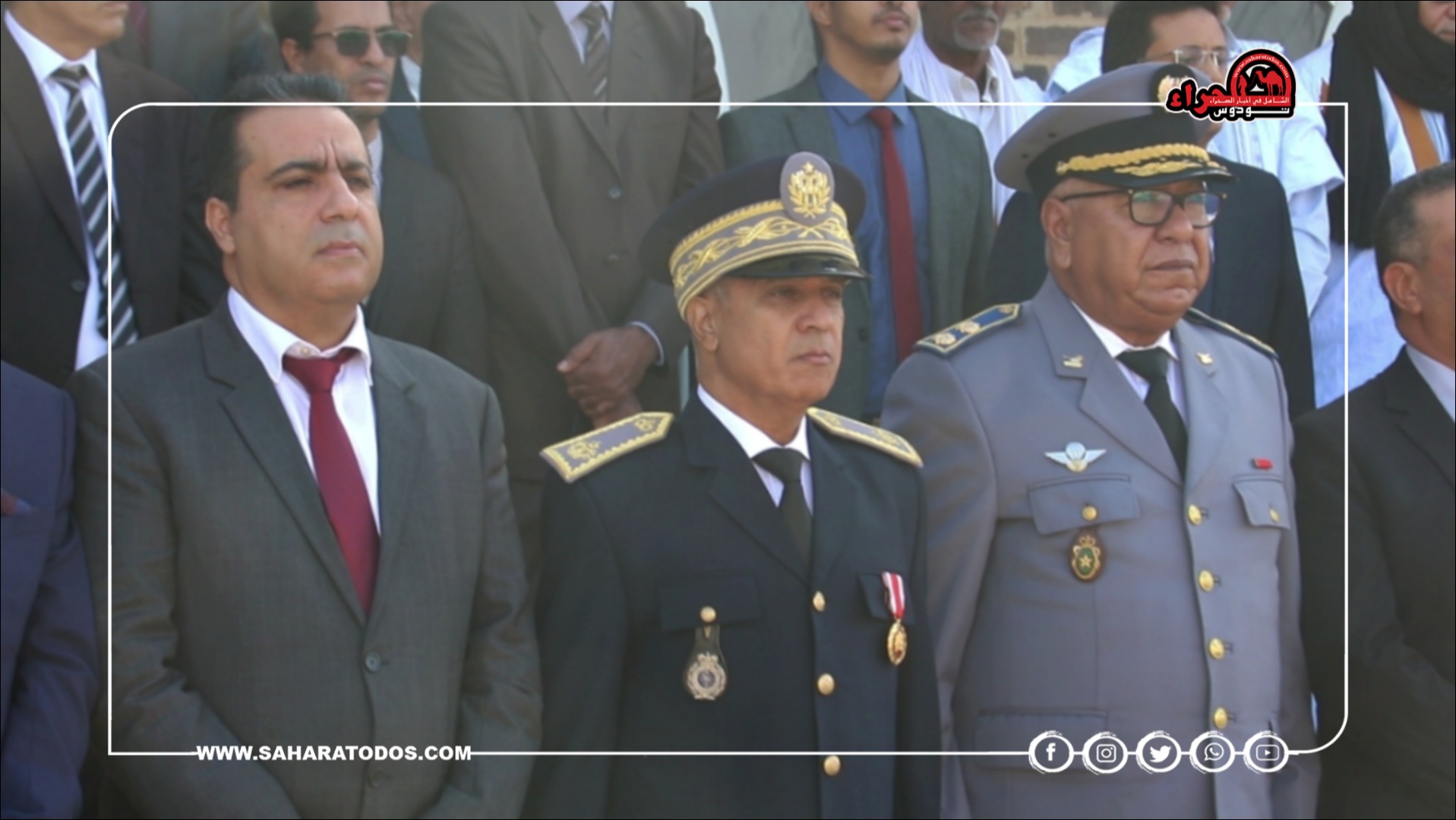 بالصور.. النعيمي يترأس مراسيم تحية العلم بمقر عمالة السمارة