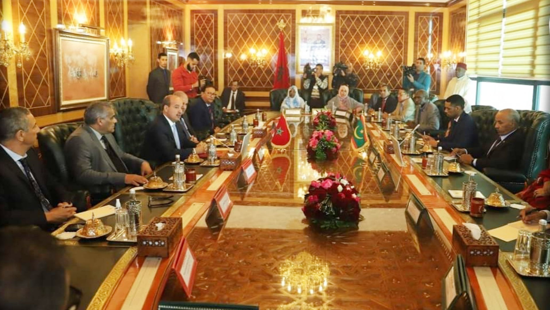 ميارة يستقبل رئيس البرلمان الموريتاني بمقر مجلس المستشارين