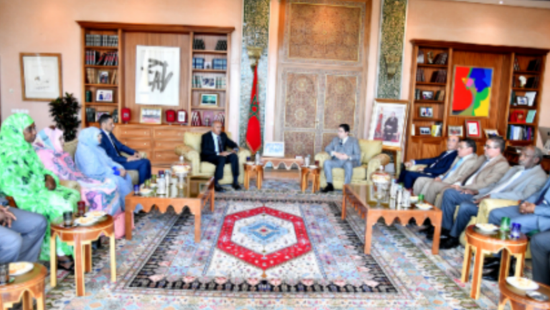 بوريطة يجري مباحثات مع رئيس البرلمان الموريتاني