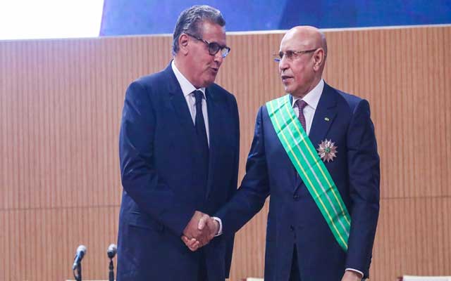 الرئيس الموريتاني يستقبل رئيس الحكومة عزيز أخنوش