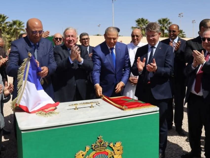 بحضور وازن.. وضع الحجر الأساس لبناء المؤسسة الفرنسية بالعيون